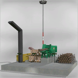 Stationary Wood Chipper 